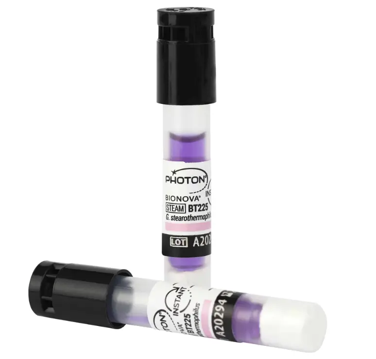 7seg PHOTON DE LECTURA INSTANTÁNEA PARA PROCESOS DE ESTERILIZACIÓN POR VAPOR. PRESENTACIÓN: CAJA CON 50 PIEZAS.