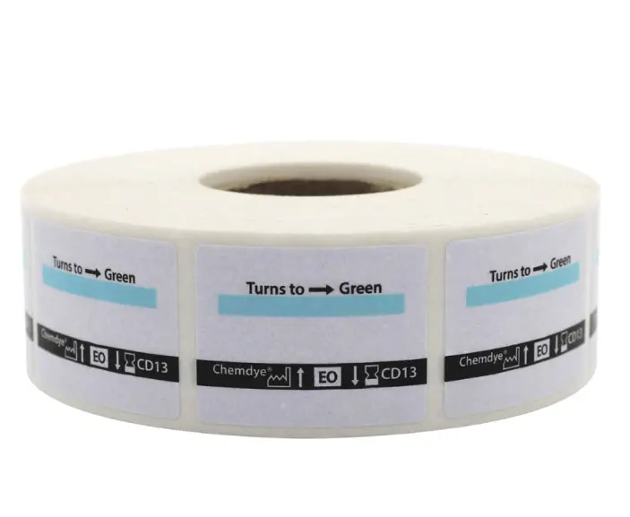 [CD13] INDICADOR DE ETIQUETAS AUTOADHESIVAS PARA ETIQUETADORA AUTOMÁTICA PARA EtO. MARCA TERRAGENE.