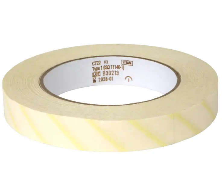 CINTA INDICADORA AUTOADHESIVA PARA VAPOR