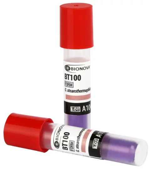 48h INDICADOR BIOLÓGICO PARA LTSF. PRESENTACIÓN: CAJA CON 100 PIEZAS. MARCA TERRAGENE.
