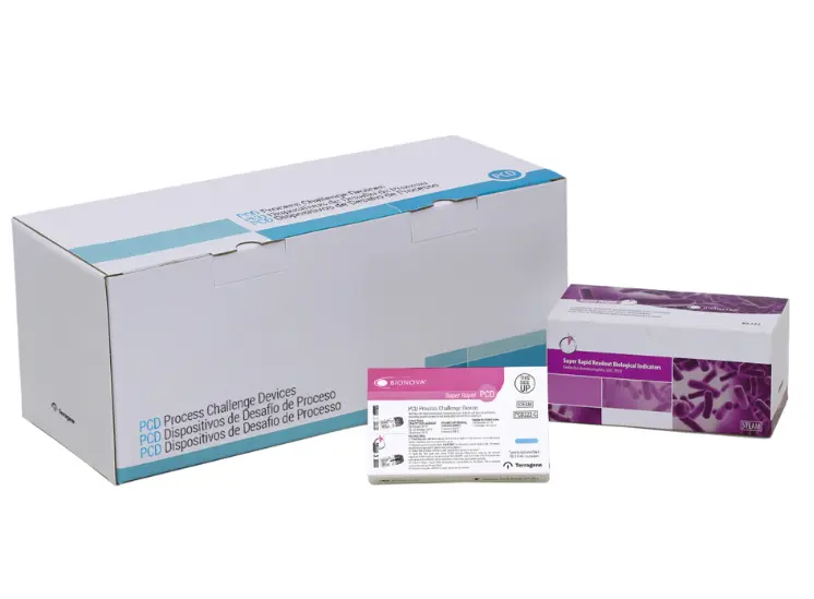 Kit de paquetes de prueba de 1 h para vapor (Con integrador de frente móvil). Presentación: Caja con 25 pruebas+5 biológicos