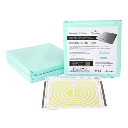 [BD125X10/2] PAQUETE DE PRUEBA BOWIE-DICK. PRESENTACIÓN: CAJA CON 20 PIEZAS.